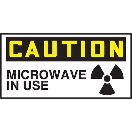 OSHA CAUTION SAFETY LABEL MICROWAVE LRAD614VSP